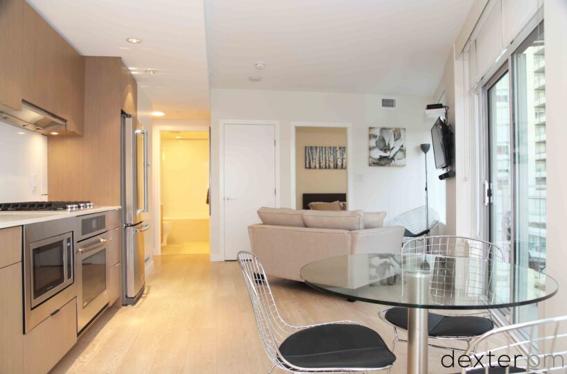 Furnished 1 Bedroom Brand New Condo | Olympic Village Condo Rental | Olympic Village Apartment Rental | Dexter PM | Olympic Village Rental